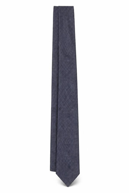 Mens The Savile Row Company Blue Geometric 100% Silk Slim Tie
