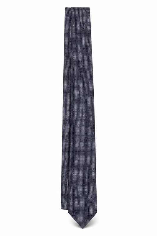 Mens The Savile Row Company Blue Geometric 100% Silk Slim Tie