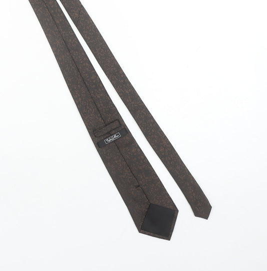 Taylor & Reece Men’s Brown Floral Slim Tie 176 Polyester Elegant Style