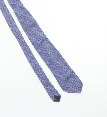 Chatsworth by Reko Men's Blue Patterned Silk Tie Made in Italy