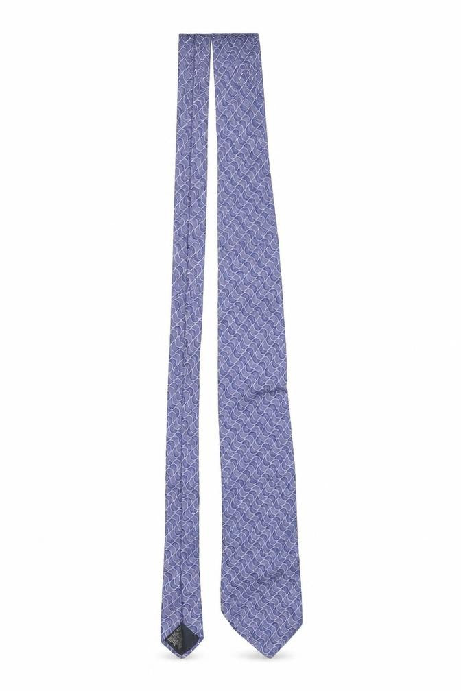 Mens Chatsworth by Reko Blue Geometric 100% Silk Designer Tie