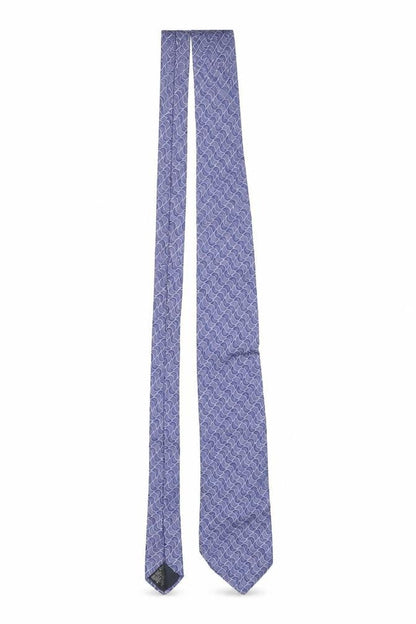 Mens Chatsworth by Reko Blue Geometric 100% Silk Designer Tie