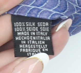 Chatsworth by Reko Men's Blue Patterned Silk Tie Made in Italy