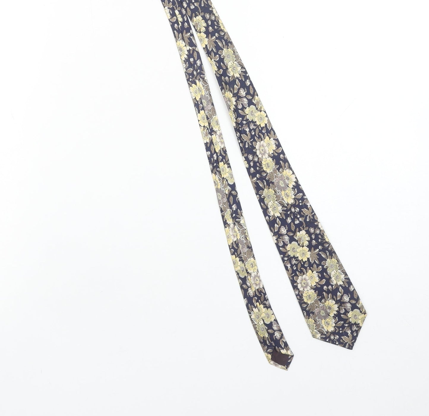 Austin Reed Men's Blue Floral Silk Designer Tie One Size