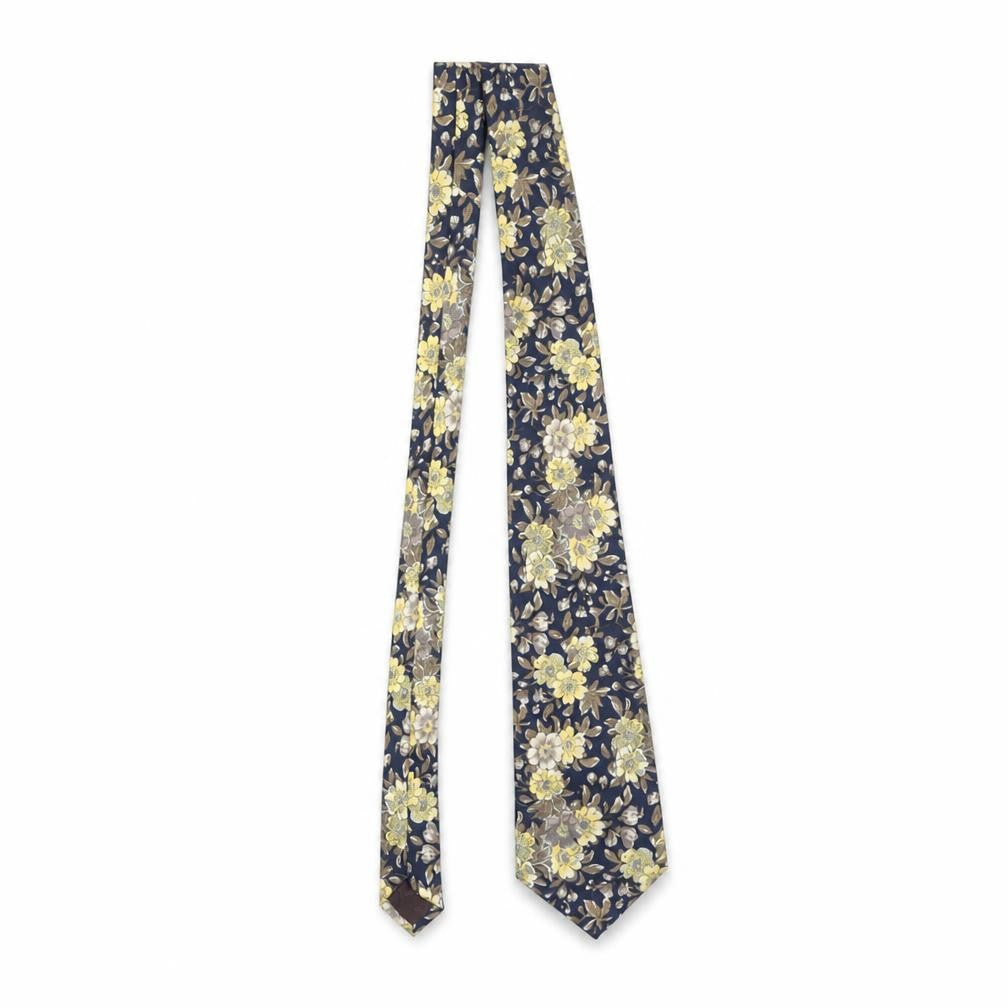 Mens Austin Reed Blue Floral 100% Silk Designer Tie