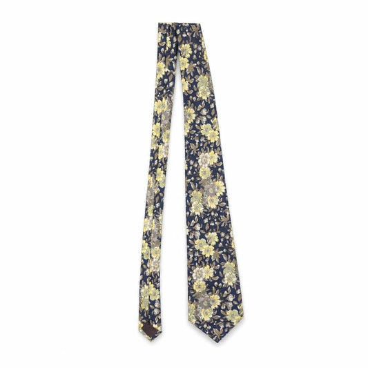 Mens Austin Reed Blue Floral 100% Silk Designer Tie