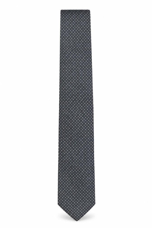 Mens Marks and Spencer Blue Polka Dot 100% Silk Slim Tie
