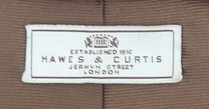 Hawes & Curtis Men’s Brown 100% Silk Pointed Satin Tie One Size