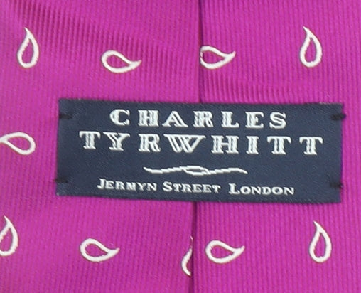 Charles Tyrwhitt Men's Purple Paisley Silk Tie