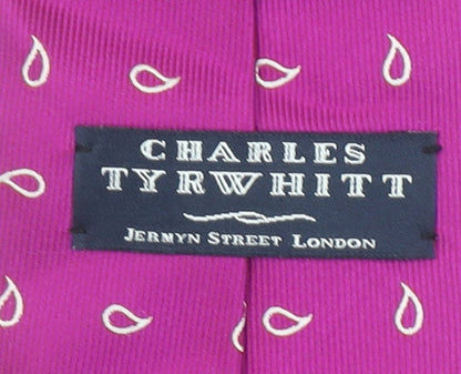Charles Tyrwhitt Men's Purple Paisley Silk Tie