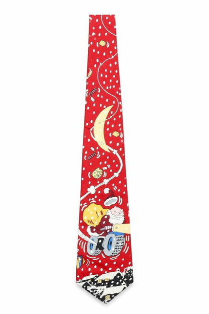 Mens Tie Rack Red Polka Dot 100% Silk Designer Tie