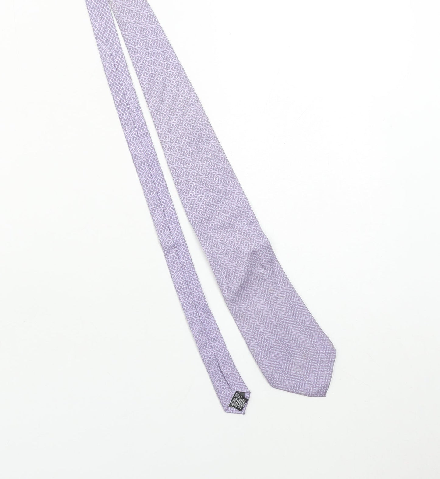 Angelo Bosani Tie Rack Men's Lilac Silk Patterned Tie Made in Italy