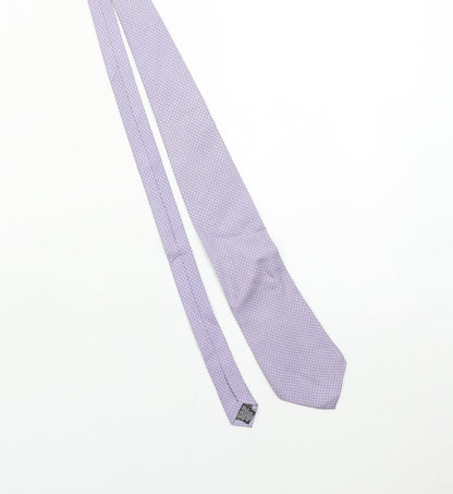 Angelo Bosani Tie Rack Men's Lilac Silk Patterned Tie Made in Italy