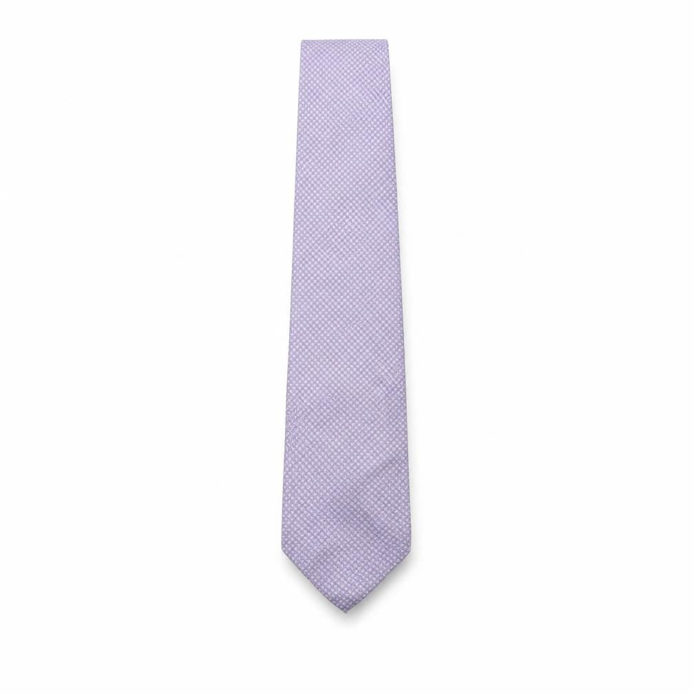 Mens Angelo Bosani Purple Geometric 100% Silk Designer Tie