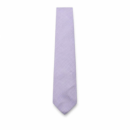 Mens Angelo Bosani Purple Geometric 100% Silk Designer Tie