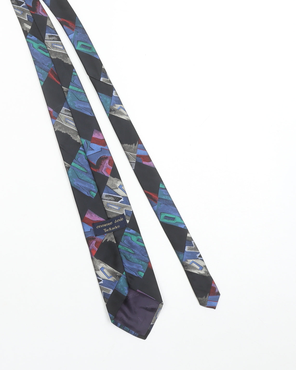 Tie Rack Men's Multicoloured Geometric Pointed Tie One Size