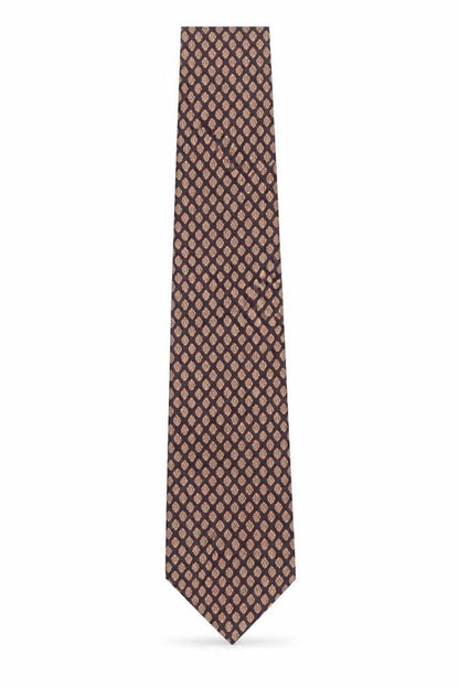 Mens Beaufort by Le Rack Blue Geometric 100% Silk Designer Tie