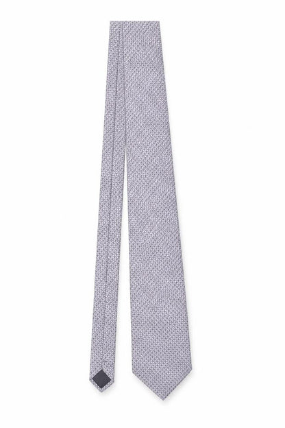 Mens Eddy Taylor Purple Geometric 100% Silk Slim Tie