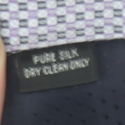 Eddy Taylor Men's Purple Geometric Slim Silk Tie