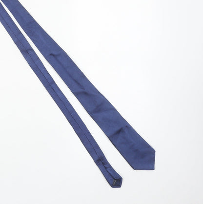 Charles Tyrwhitt Men's Blue Woven Silk Slim Tie