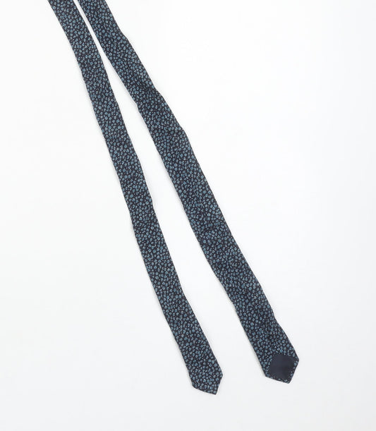 Ted Baker Men's Blue Patterned Wool Slim Tie Made in Italy One Size