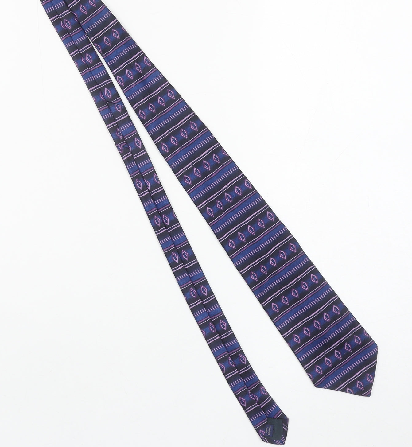 Pierre Cardin Men's Purple Geometric Designer Tie One Size