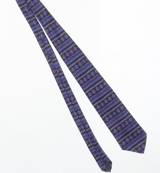 Pierre Cardin Men's Purple Geometric Designer Tie One Size