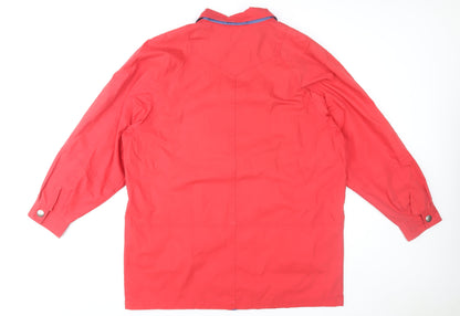 Womens UK Size 20 Long Tall Sally Red Rain Coat