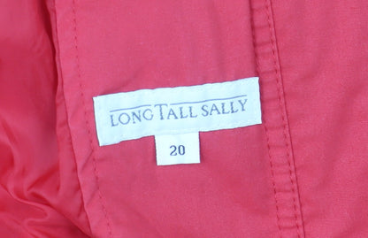 Womens UK Size 20 Long Tall Sally Red Rain Coat