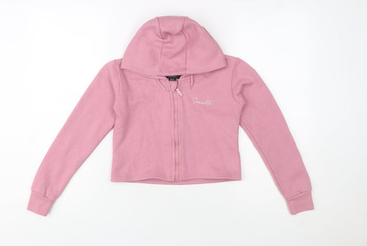 Girls UK Size 10-11 Years Sonneti Pink Full Zip Hoodie