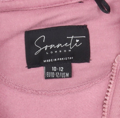 Girls UK Size 10-11 Years Sonneti Pink Full Zip Hoodie