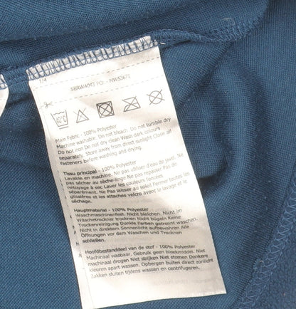 Regatta Great Outdoors Blue 1/4 Zip Fleece Sweatshirt UK 14 Women’s