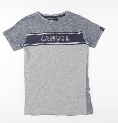 Boys UK Size 9-10 Years Kangol Grey Basic T-Shirt