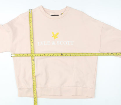 Womens UK Size M Lyle & Scott Beige Pullover Sweatshirt