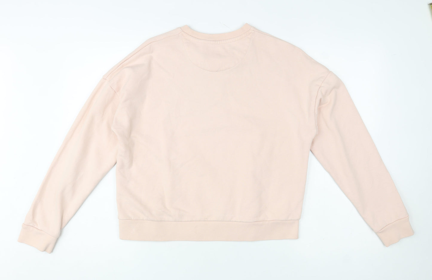 Womens UK Size M Lyle & Scott Beige Pullover Sweatshirt