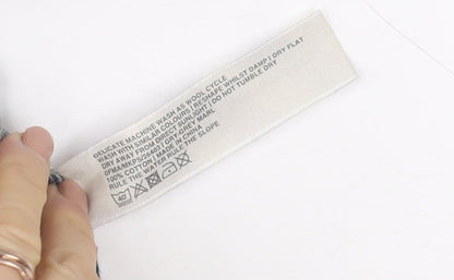 Rule The Way Grey Cotton V-Neck Jumper Men M Classic Knitwear