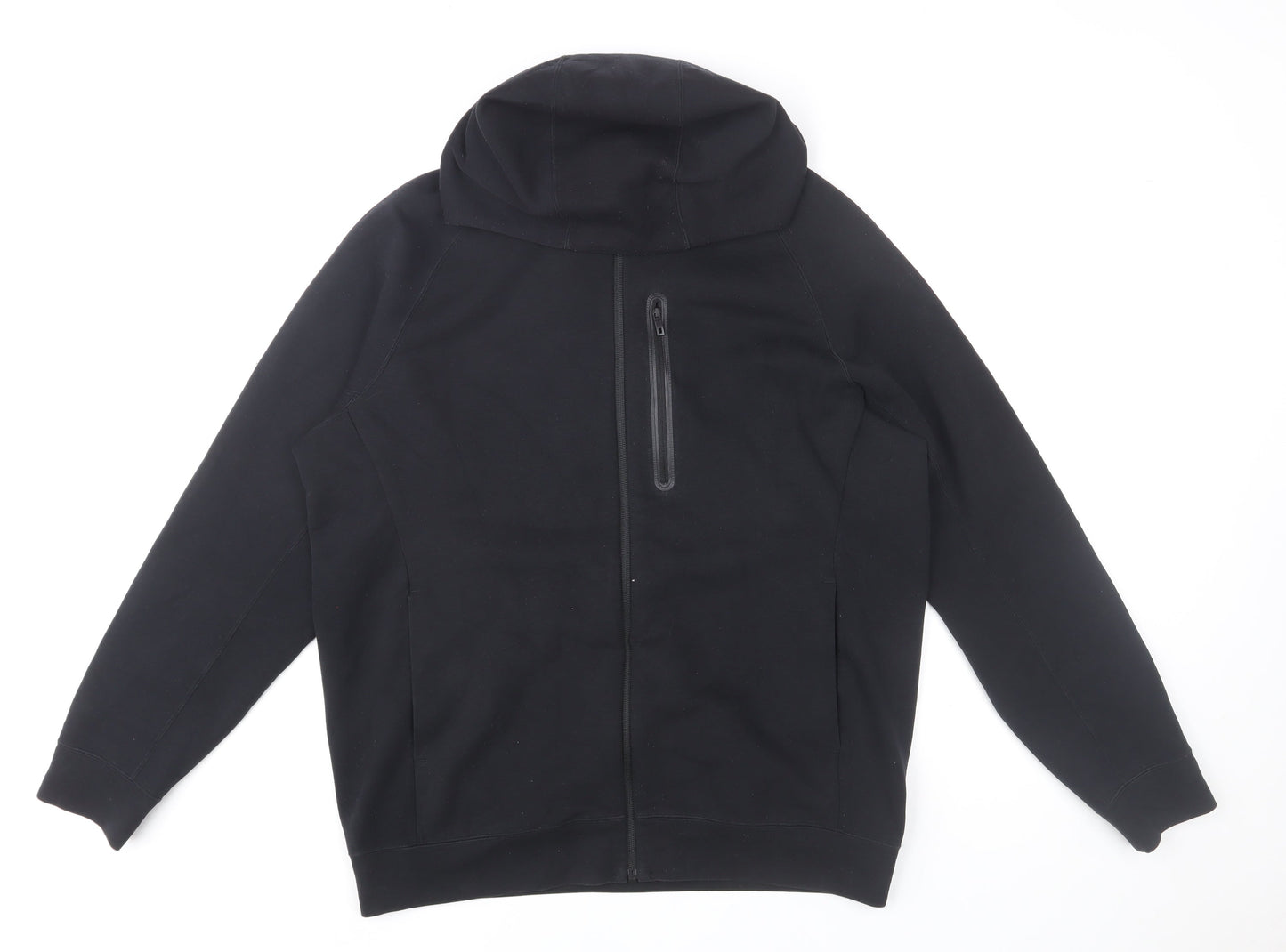 Uniqlo Men's Black L Active Stretch Softshell Hooded Jacket
