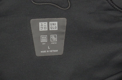 Uniqlo Men's Black L Active Stretch Softshell Hooded Jacket