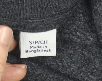 Original Penguin Men's Grey 1/4 Zip Jumper Size S Regular Fit