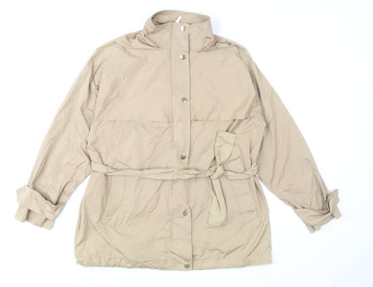 Womens UK Size S Zara Beige Trench Coat