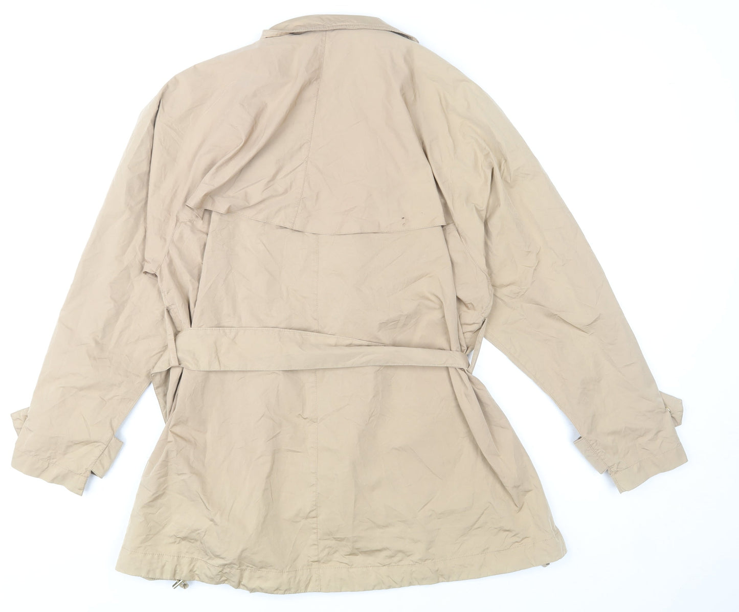 Womens UK Size S Zara Beige Trench Coat