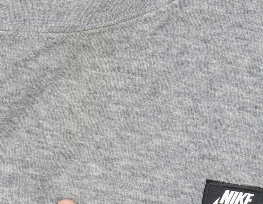 Mens UK Size S Nike Grey Gym & TrainingRunning & JoggingFootball T-Shirt