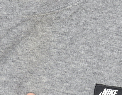 Mens UK Size S Nike Grey Gym & TrainingRunning & JoggingFootball T-Shirt