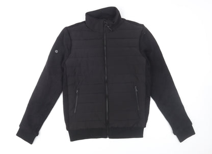 Mens UK Size S Superdry Black Bomber Jacket