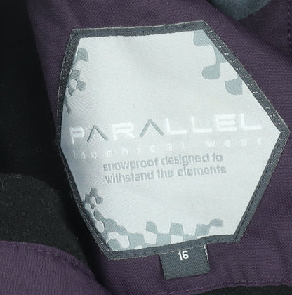 Womens UK Size 16 Parallel Purple Ski Jacket