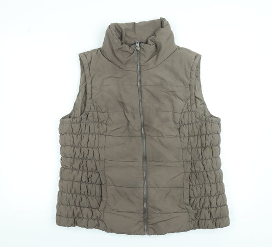 Womens UK Size XL Marks and Spencer Brown Puffer Jacket