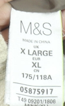Womens UK Size XL Marks and Spencer Brown Puffer Jacket