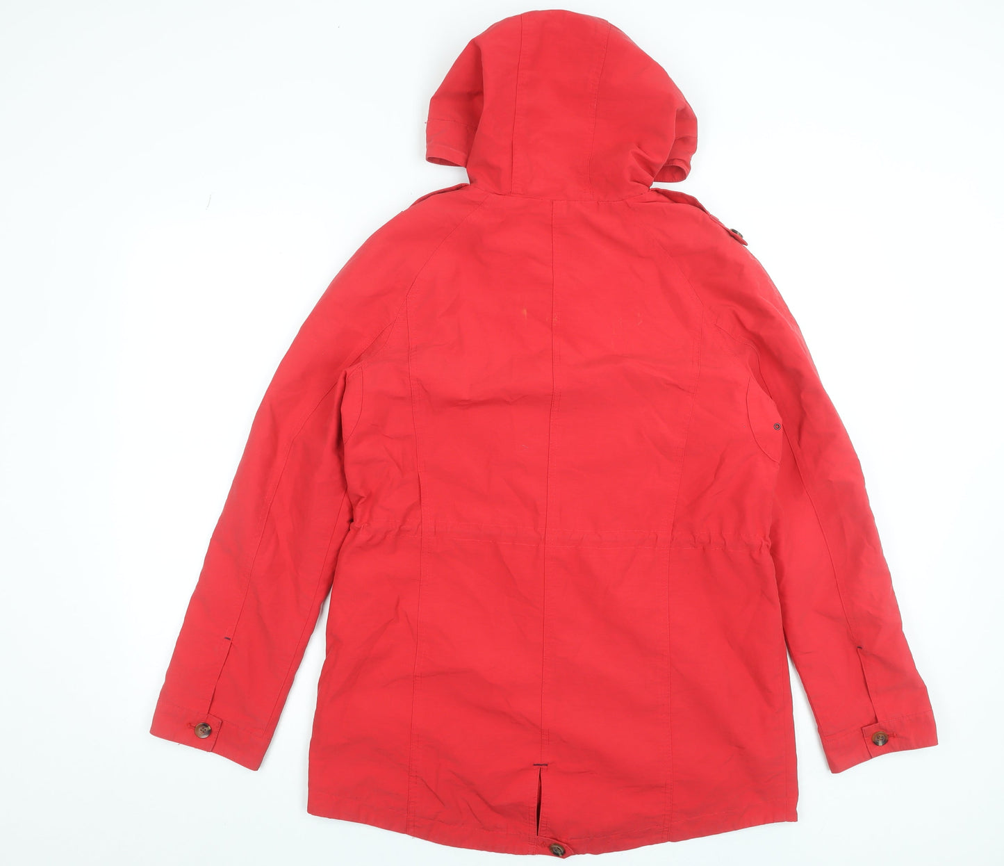 Womens UK Size 12 Marks and Spencer Red Parka Coat