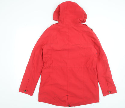 Womens UK Size 12 Marks and Spencer Red Parka Coat
