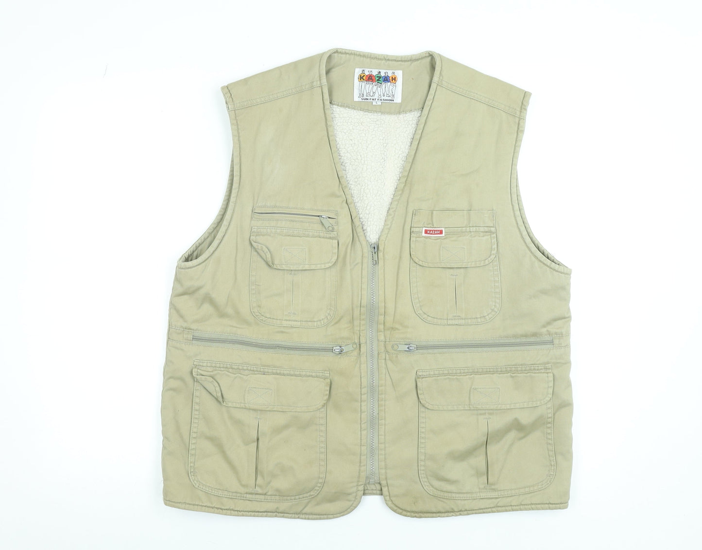 Mens UK Size L Kazah Beige Bodywarmer